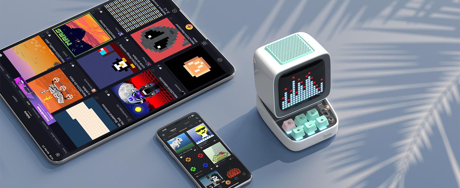 Foto 8 pulgar | Divoom Ditoo Pixelart Altavoz Bt Retro C/ Pantalla Led Blanco