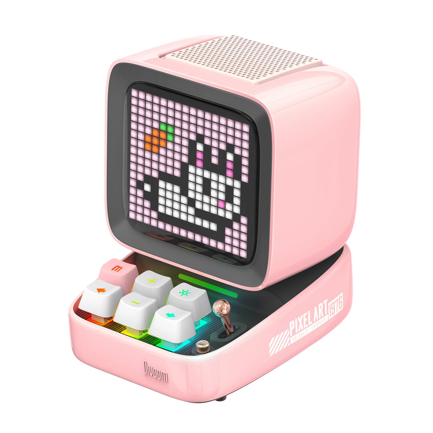 Foto 1 | Divoom Ditoo Pixel Art Altavoz Bt Retro Con Pantalla Led Rosa