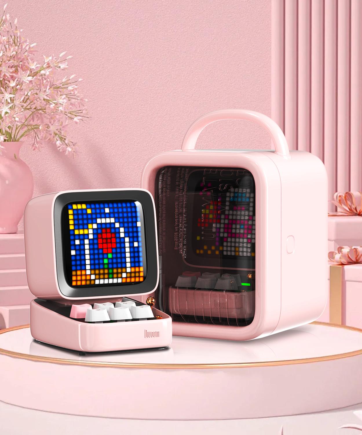 Foto 5 pulgar | Divoom Ditoo Pixel Art Altavoz Bt Retro Con Pantalla Led Rosa