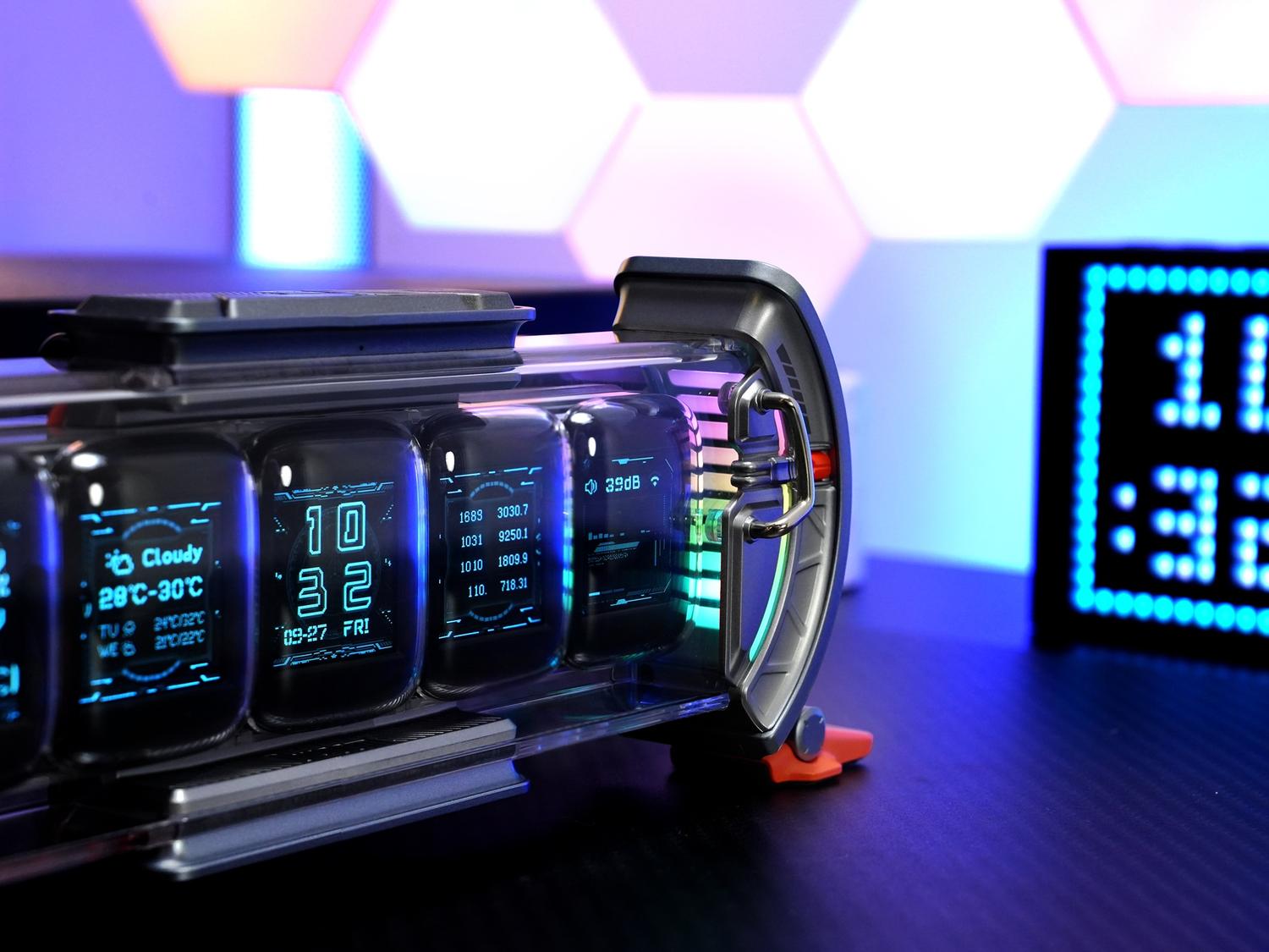 Foto 5 pulgar | Divoom Times Gate Wifi Pixel Art  Reloj Digital  Luces Decorativas