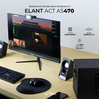 Foto 4 | Bocinas Acteck Ac935241 Negro 3 Piezas