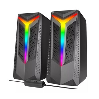 Foto 1 | Altavoz Bocinas Para Pc Computadora Escritorio Rgb Subwoofer Eo Safe Imports Esi-15977 Negro