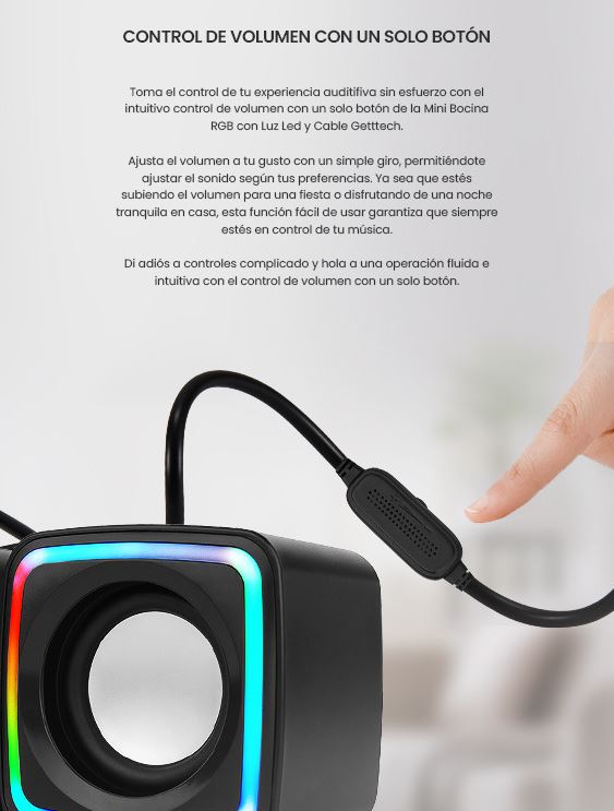 Foto 7 | Bocinas Getttech de 3w para Pc
