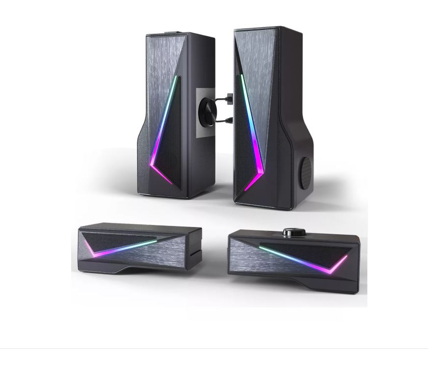 Foto 2 pulgar | Xtellar Bocinas Con Rgb,para Pc/tv Gamer,desmontable Altavoz