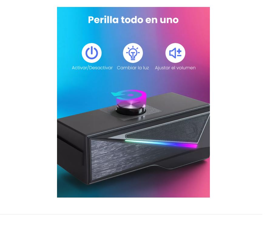 Foto 5 pulgar | Xtellar Bocinas Con Rgb,para Pc/tv Gamer,desmontable Altavoz