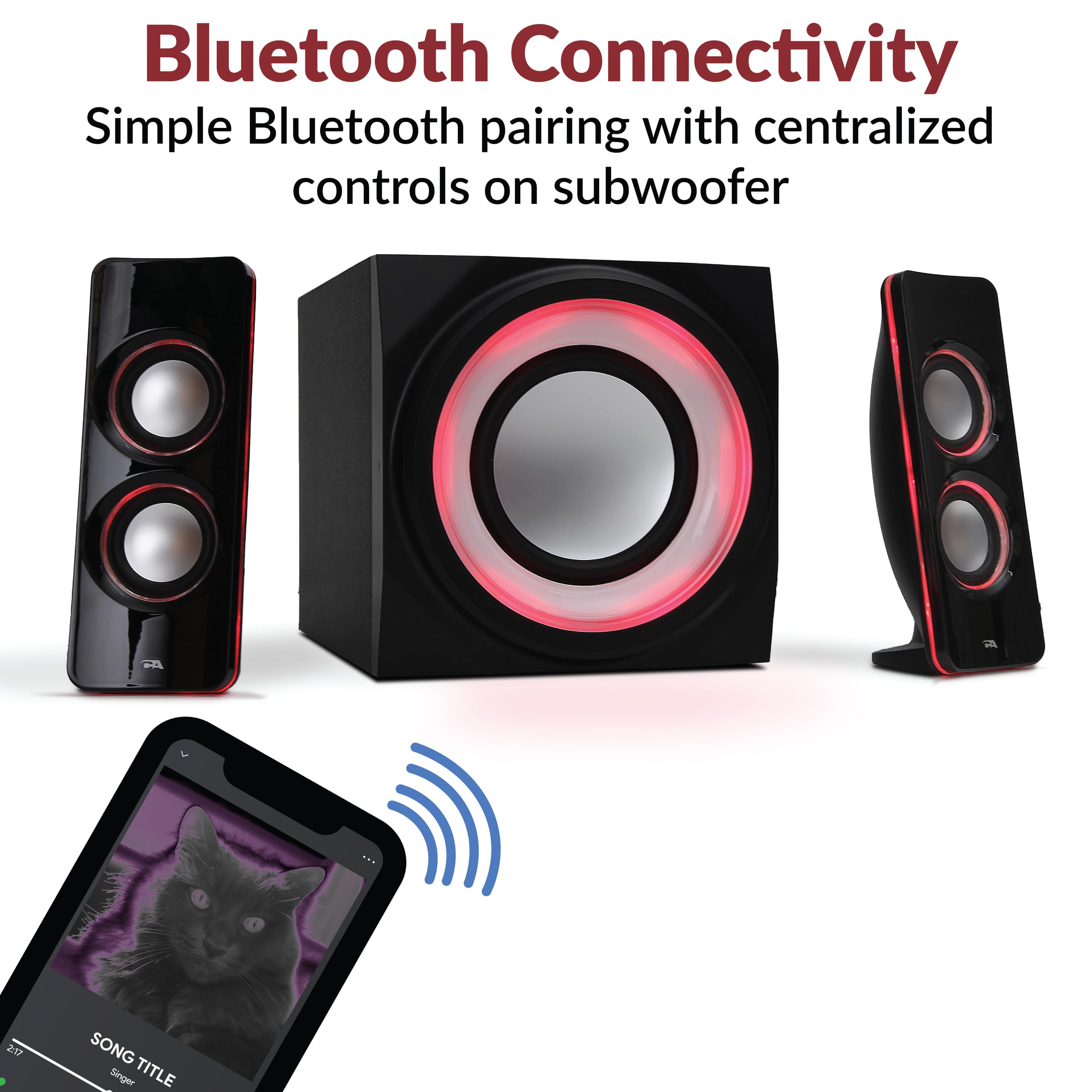 Foto 4 pulgar | Altavoces Bluetooth Cyber Acoustics Ca-sp34bt para Computadora-Venta Internacional