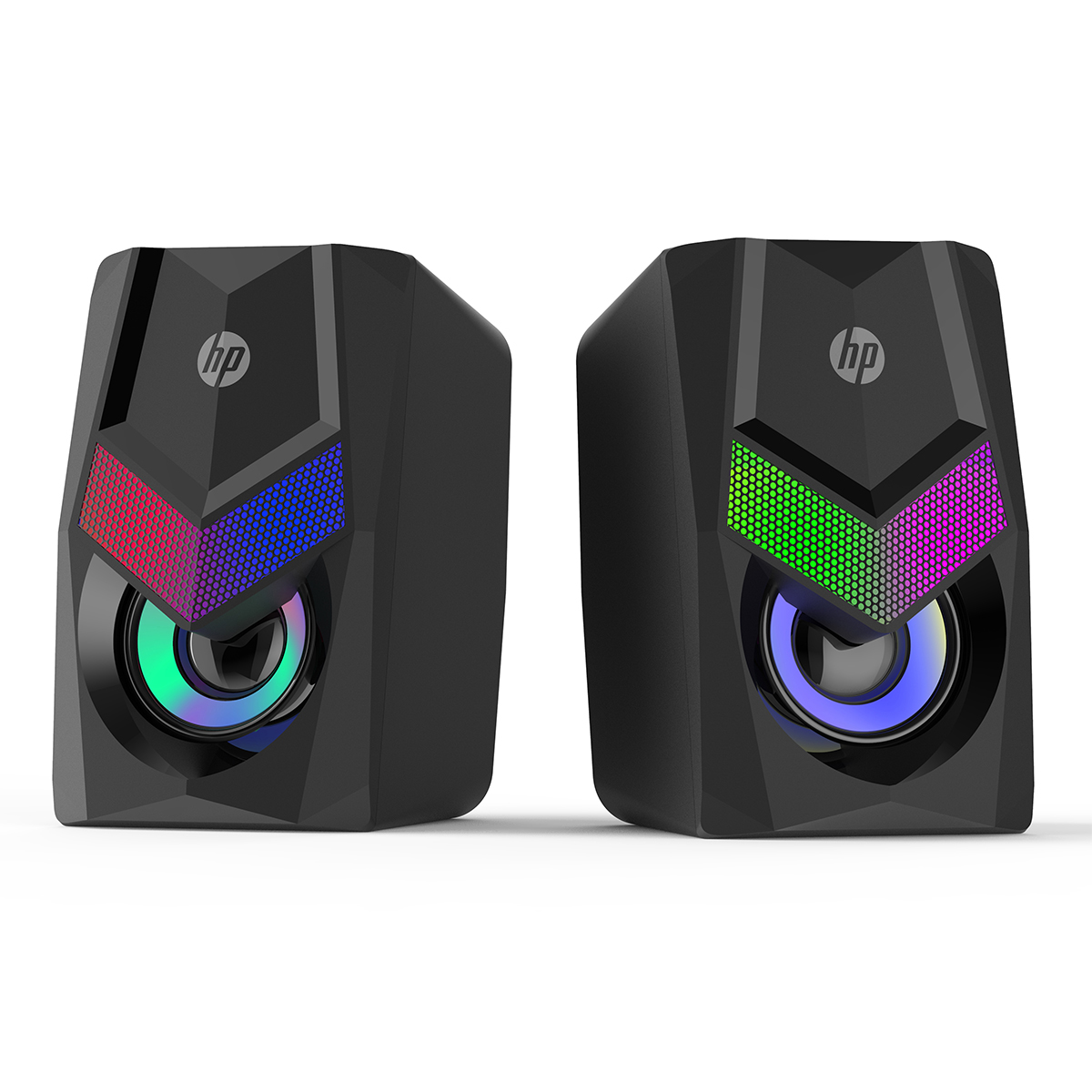 Foto 2 pulgar | Bocinas Alámbricas De Escritorio Con Luz Rgb Hp Dhe-6000 Audio 360