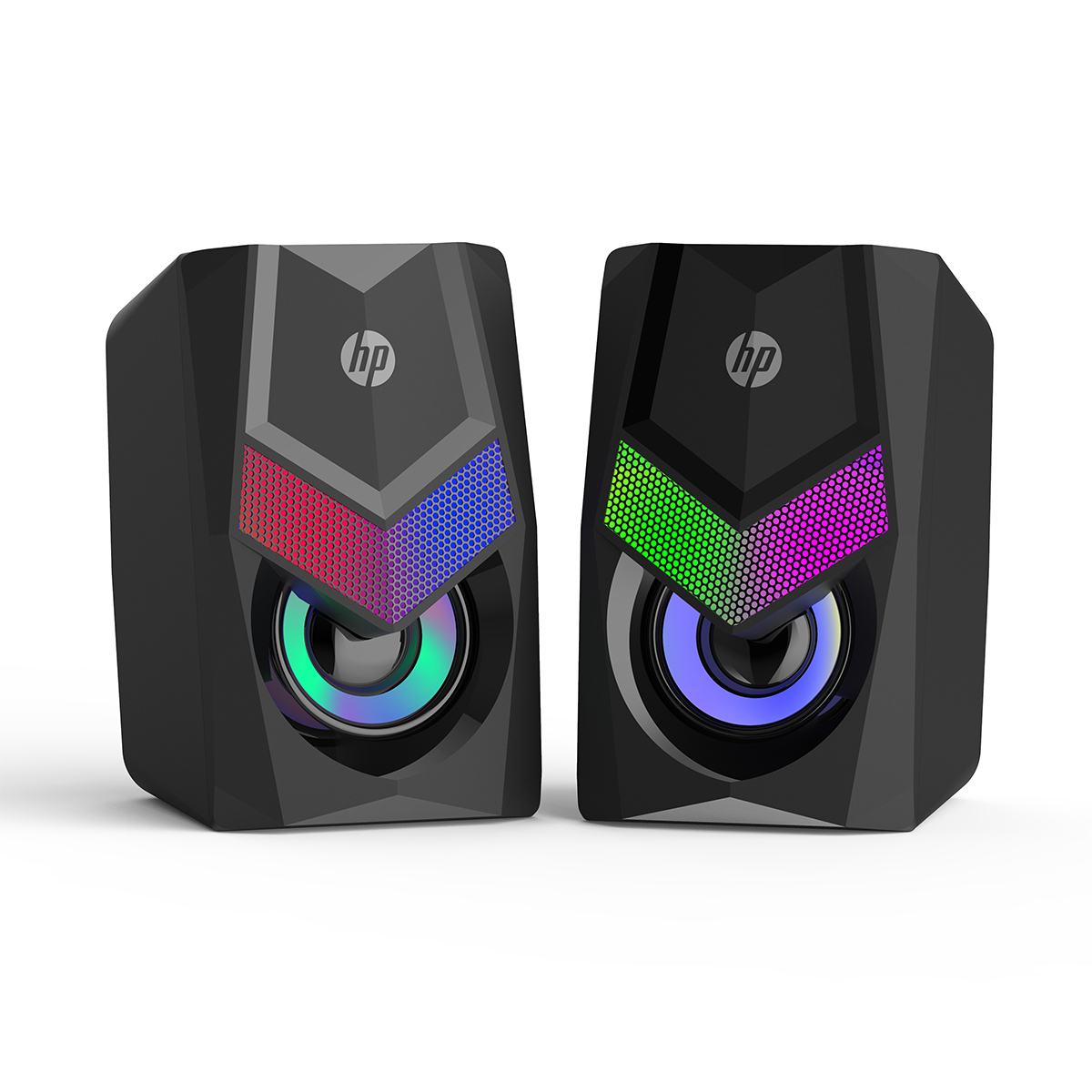Foto 3 pulgar | Bocinas Alámbricas De Escritorio Con Luz Rgb Hp Dhe-6000 Audio 360