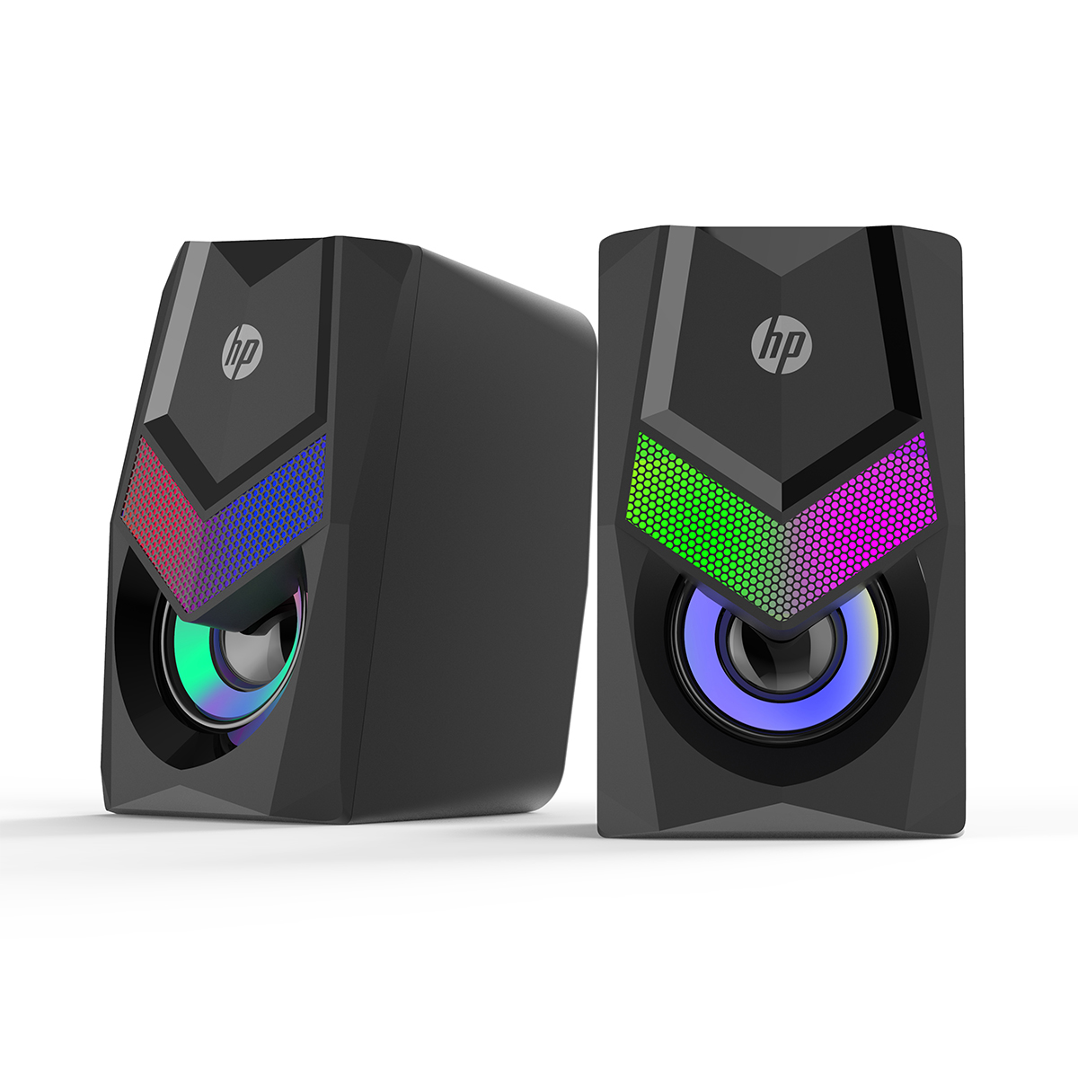Foto 5 pulgar | Bocinas Alámbricas De Escritorio Con Luz Rgb Hp Dhe-6000 Audio 360