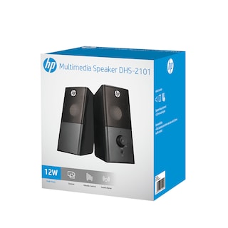 Foto 6 | Bocinas De Escritorio Para Computadora Hp Dhs-2101 Con Conexión Pd2 Negro Y Usb 12 W Entrada 3.5mm