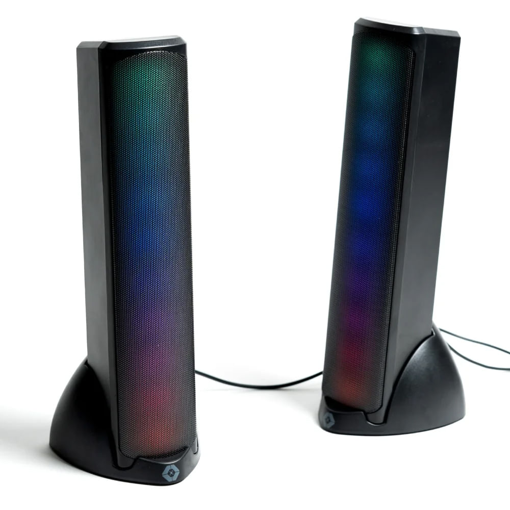 Bocinas Para Pc Gamer Perfect Choice Aura V-930280 Inalámbricas  Bluetooth  Con Luz Rgb  Calidad Hq