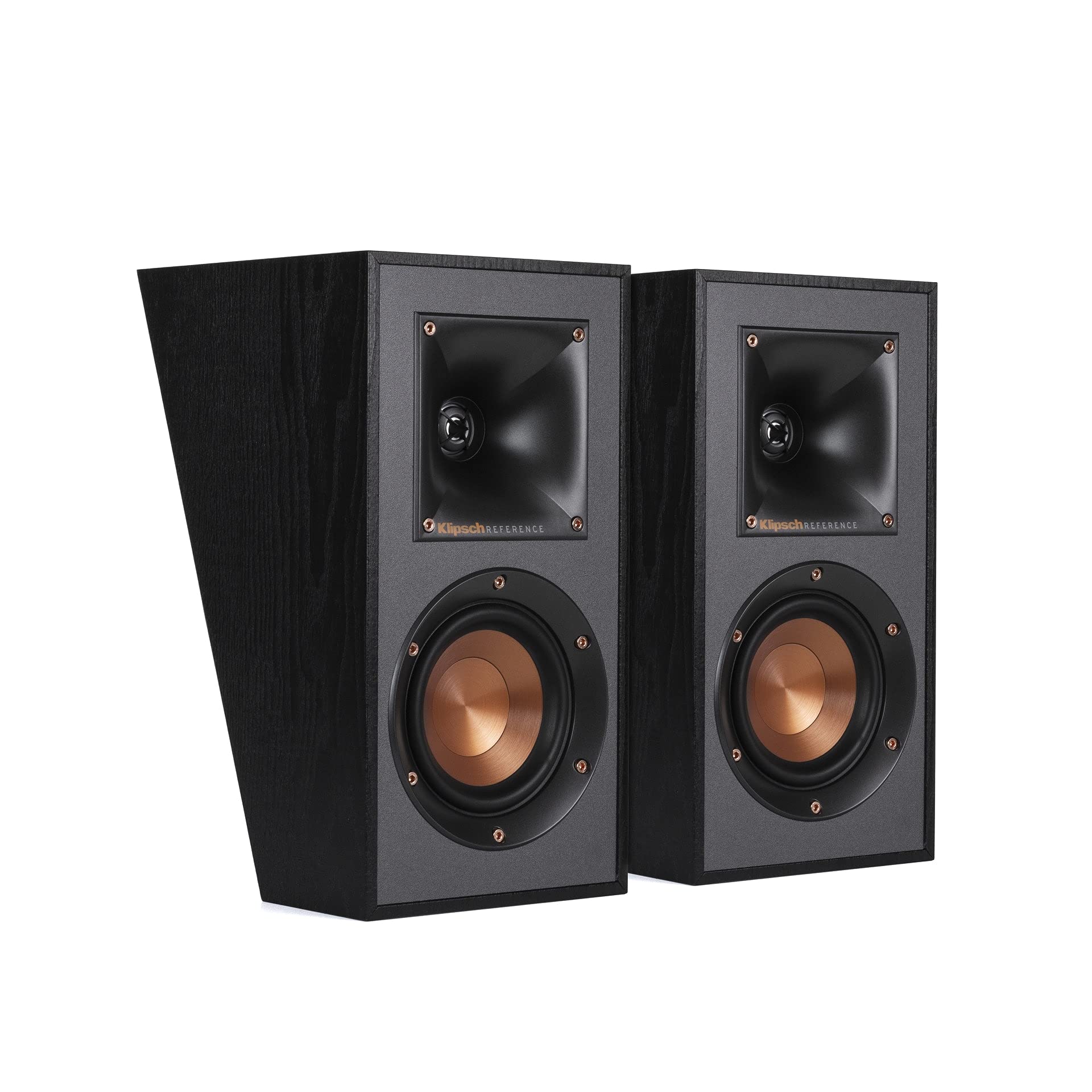 Home Speaker Klipsch R-41sa, Potente Y Detallado Juego De 2 Unidades, Color Negro - Venta Internacional.