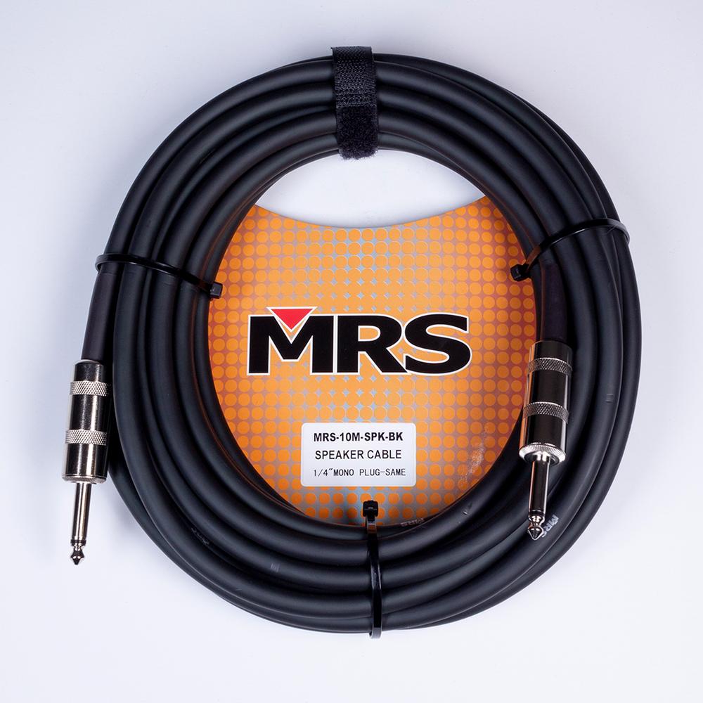 Cable Para Bafle De 10 M Morrison Mrs-10m-spk-bk Color Negro Conector 1/4 Pulgada