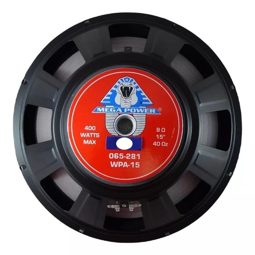 Bocina 15 Pulgadas Para Medios 400w Rms Megapower Wpa-15