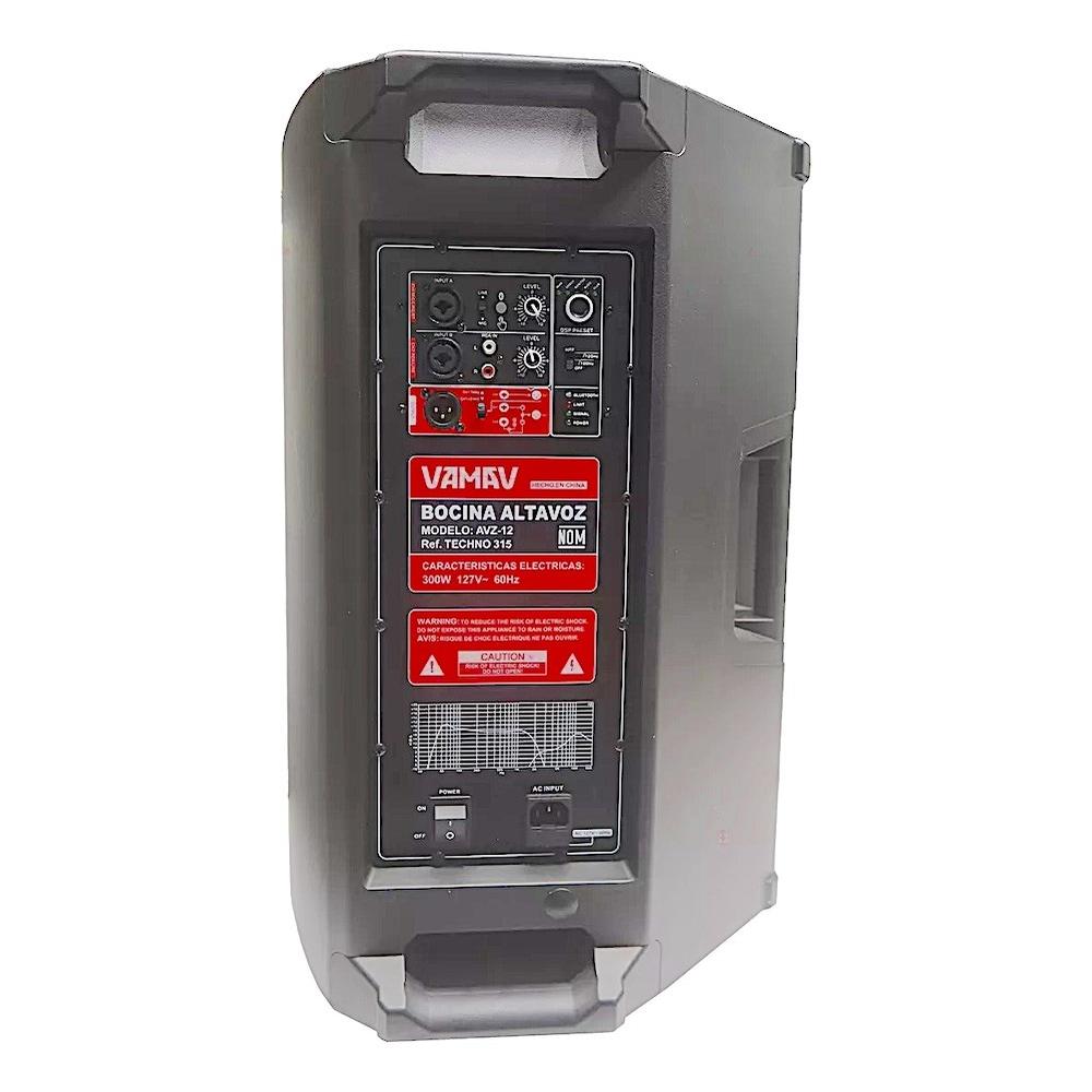 Foto 4 pulgar | Bafle Amplificado Vamav Techno315 300w Rms 15 Pulgadas