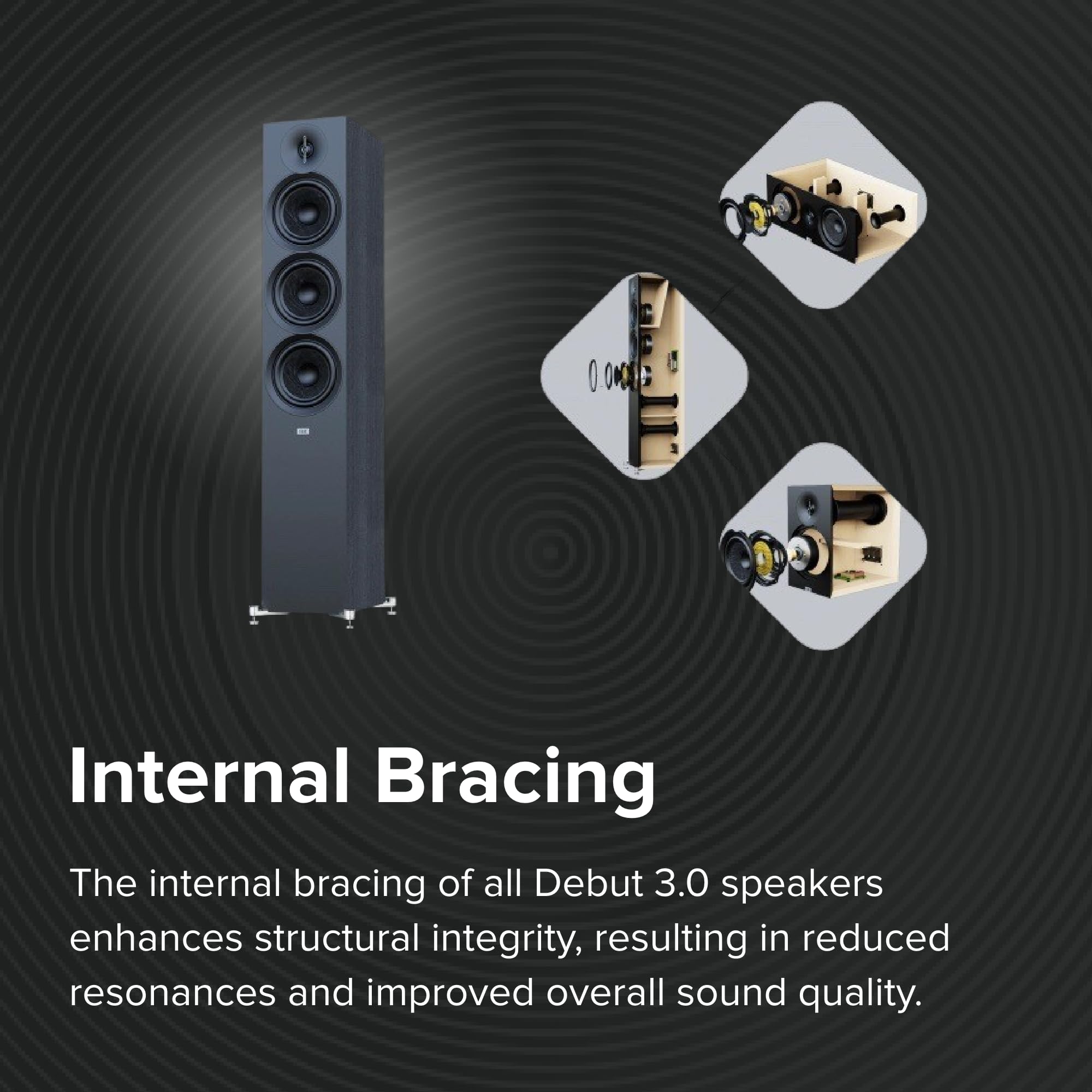Foto 6 pulgar | Altavoces de Estantería Elac Debut 3.0 Db53-bk Black Ash Par- Venta Internacional
