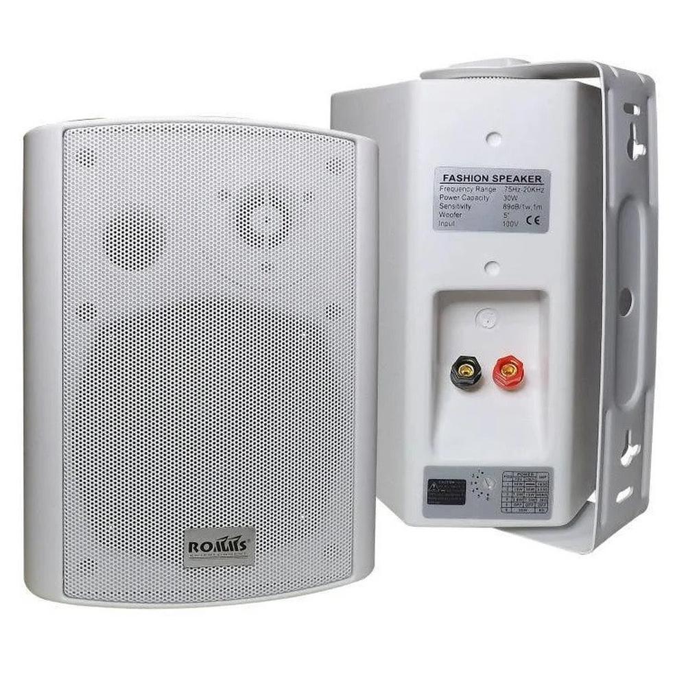 Par Bafles Blancos Ambientales Montables Ajustables Sc-115
