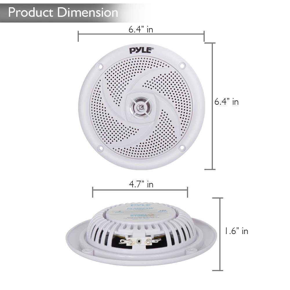Foto 4 pulgar | Altavoces Marinos Pyle Plmrs5w, 13 Cm, 2 Vías, 180 W, Impermeables, Color Blanco - Venta Internacional.