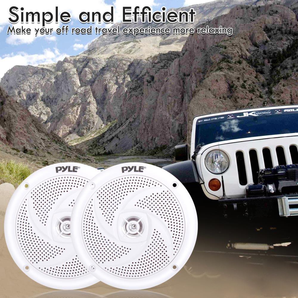 Foto 7 | Altavoces Marinos Pyle Plmrs5w, 13 Cm, 2 Vías, 180 W, Impermeables, Color Blanco - Venta Internacional.
