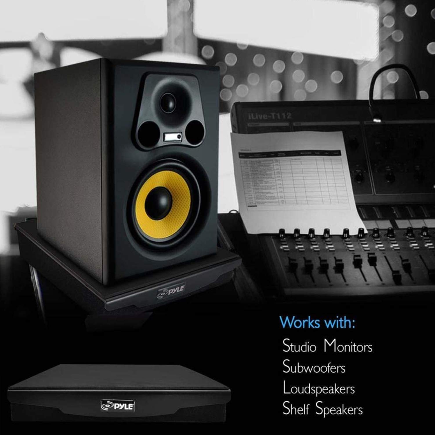 Foto 5 pulgar | Altavoz Elevador Foam Pyle, Amortiguador De Sonido Para Monitor De Estudio - Venta Internacional.