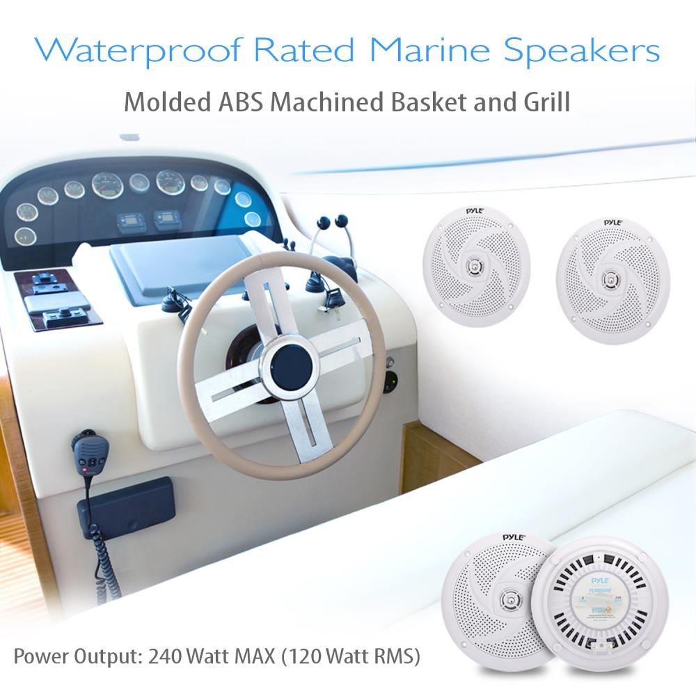 Foto 8 pulgar | Altavoces Marinos Pyle Plmrs6w, 6.5 Pulgadas, 2 Vías, 240 W, Impermeables - Venta Internacional.