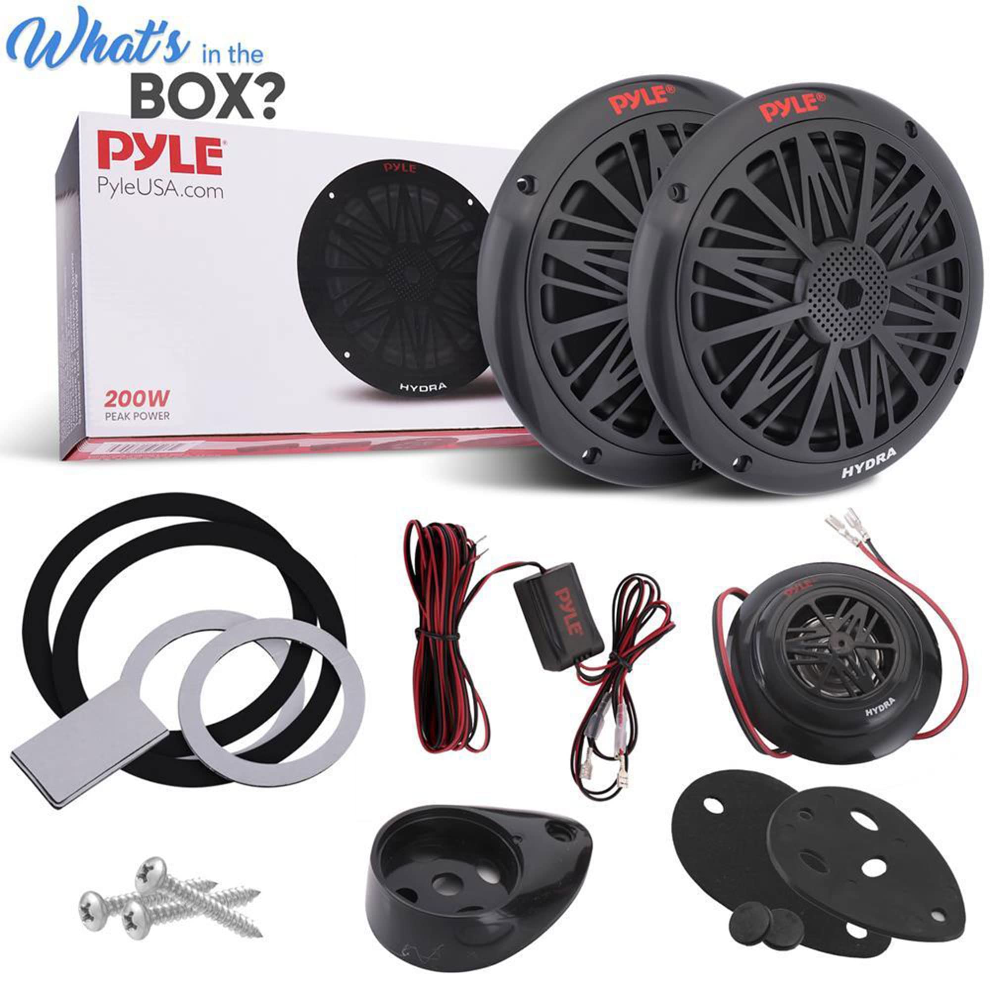 Foto 8 pulgar | Sistema De Altavoces Marine Component Pyle Plmr6kb 200w - Venta Internacional.