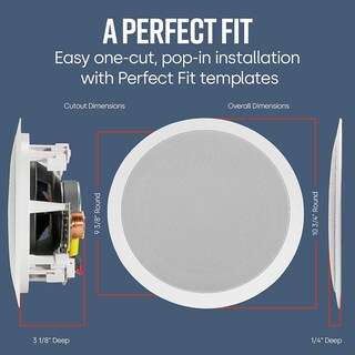 Foto 7 | Altavoz Polk Audio Rc80i De 2 Vías Premium Para Techo, 8 Redondos - Venta Internacional.