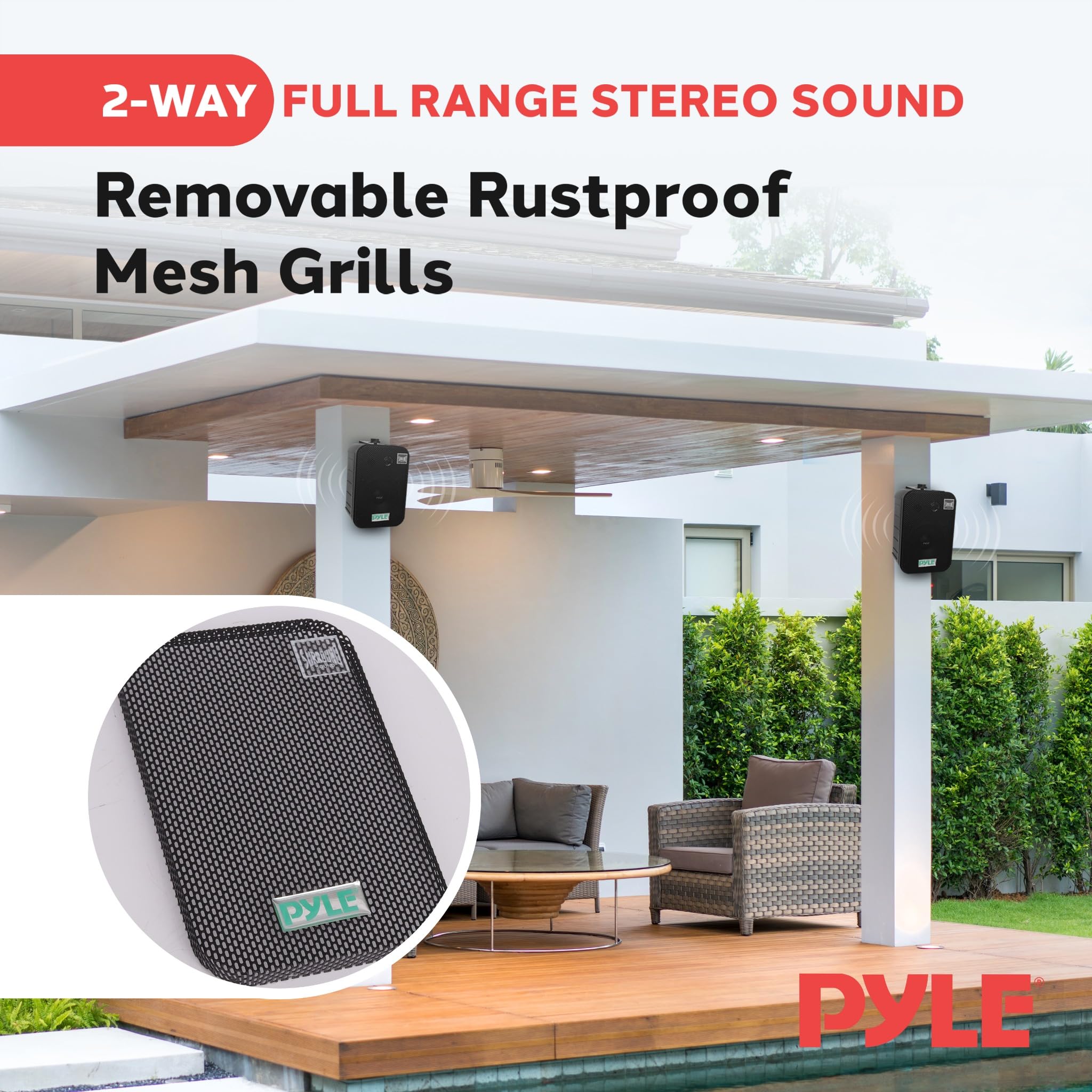 Foto 8 pulgar | Altavoces Marinos Pyle 300 w-Venta Internacional