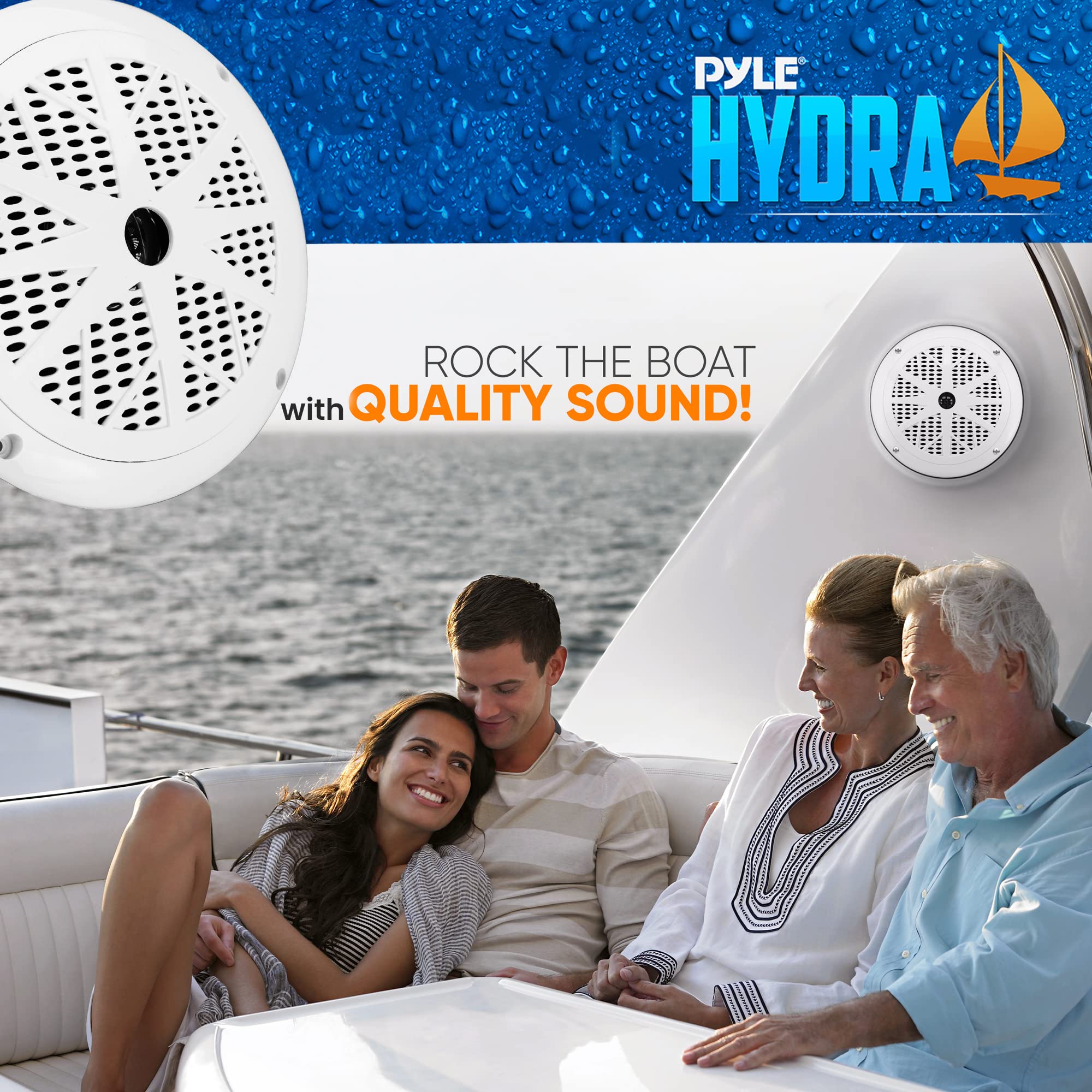 Foto 8 pulgar | Altavoces Marinos Pyle 120 w-Venta Internacional