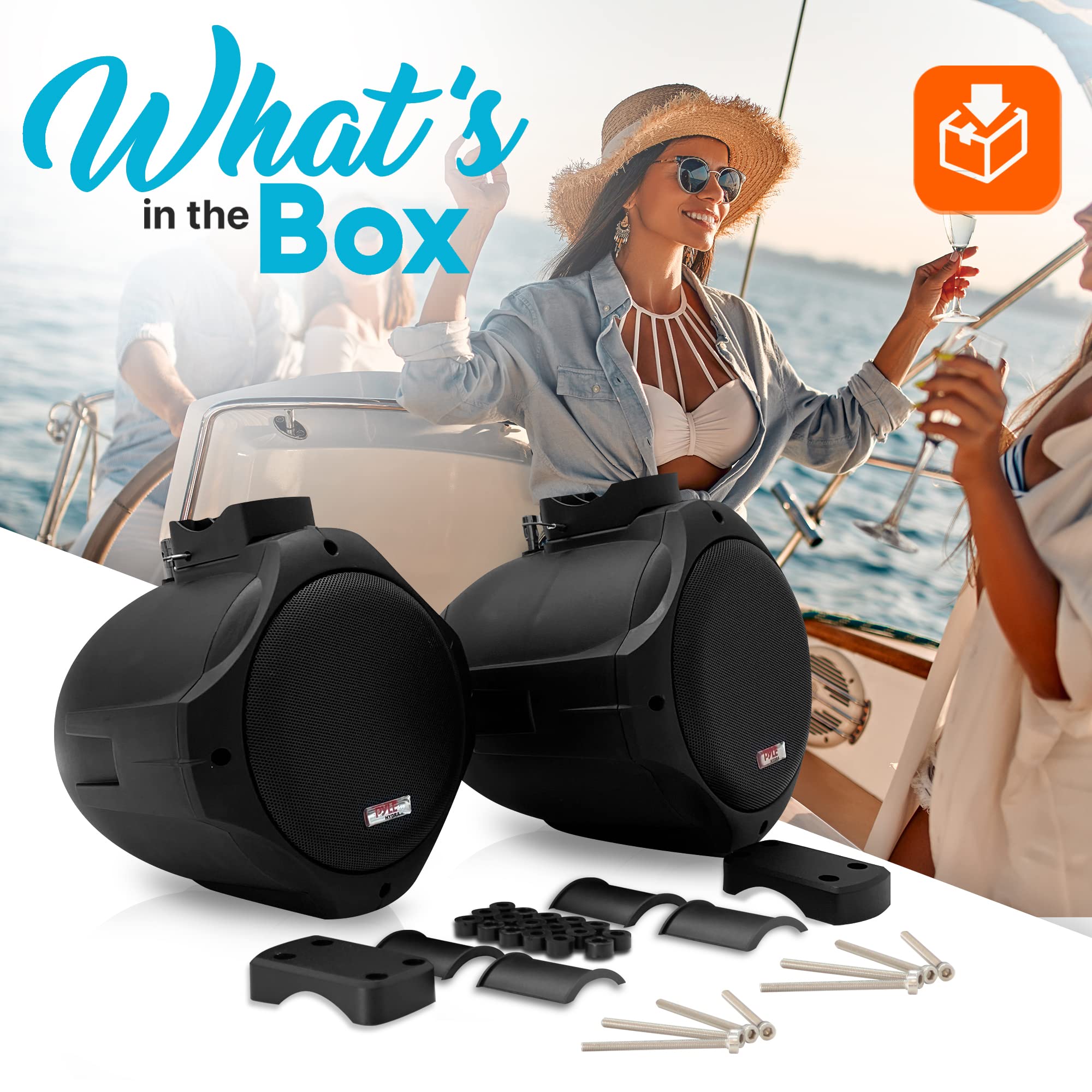 Foto 3 pulgar | Altavoces Marinos Pyle 200 w-Venta Internacional