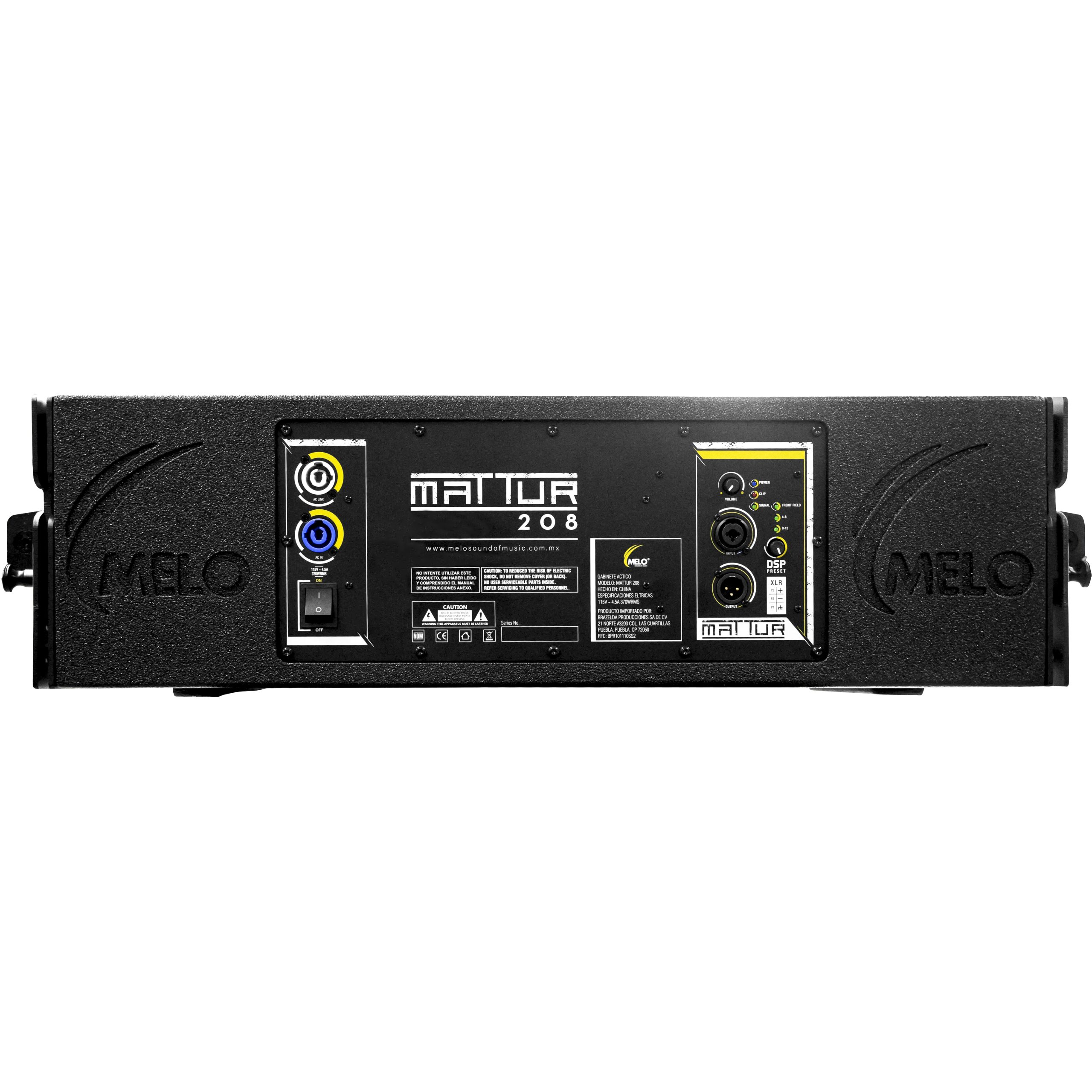 Foto 2 | Bafle Lineal Mattur-208 Melo Color Negro