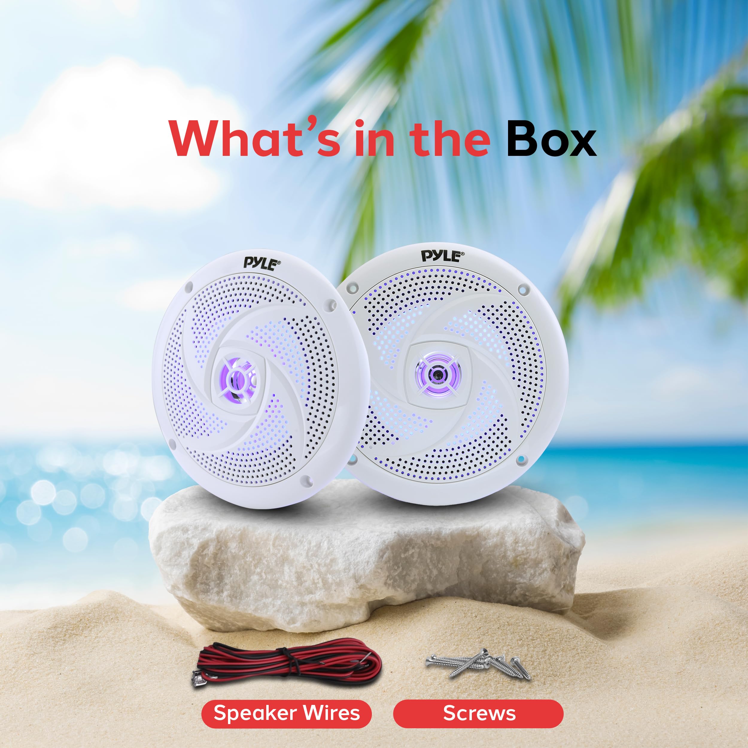 Foto 6 | Altavoces Marinos Pyle de Perfil Bajo 240 W 6.5 Pulgadas 2 Piezas - Venta Internacional