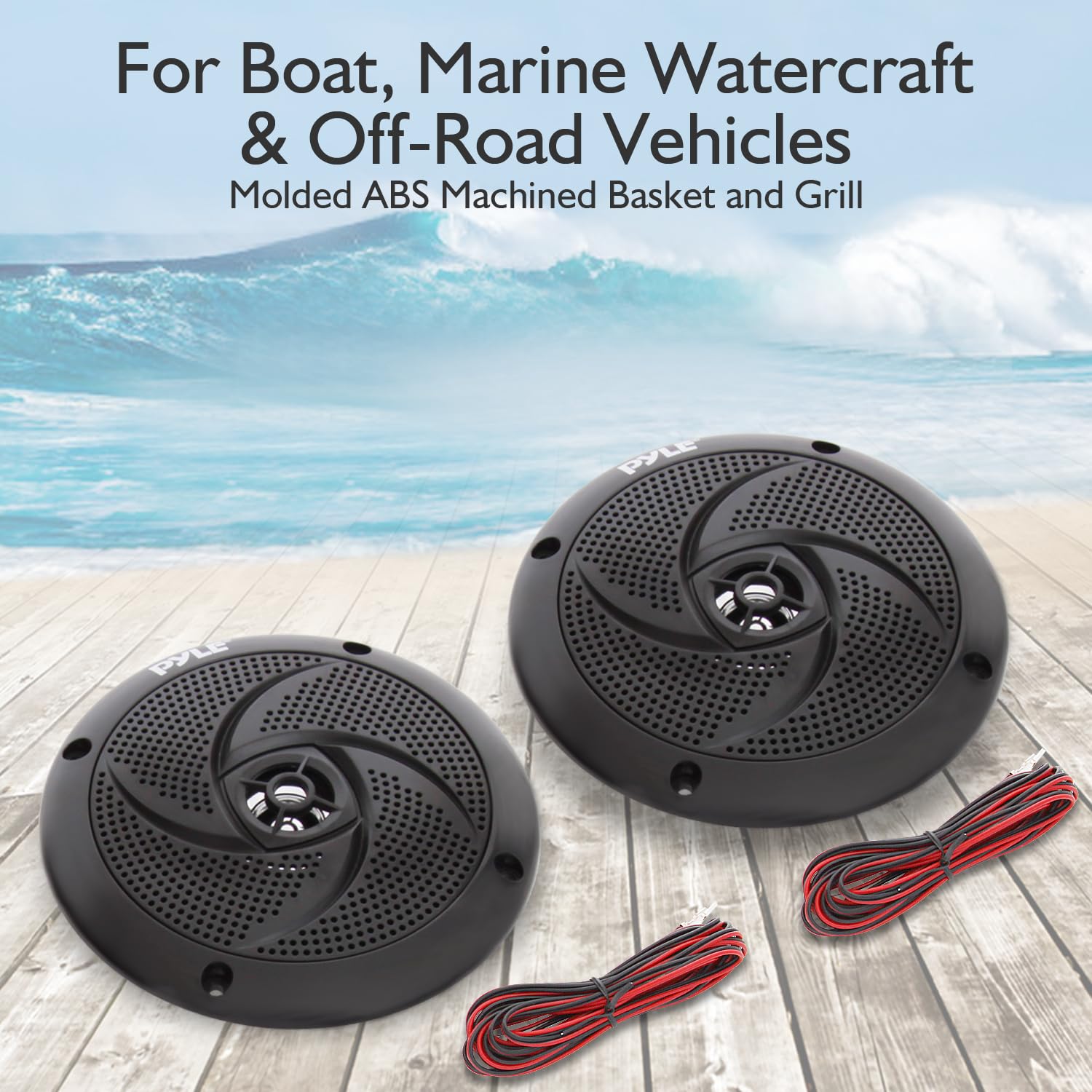 Foto 3 pulgar | Altavoces Marinos Pyle de Perfil Bajo 240 W 6.5 Pulgadas 2 Piezas - Venta Internacional