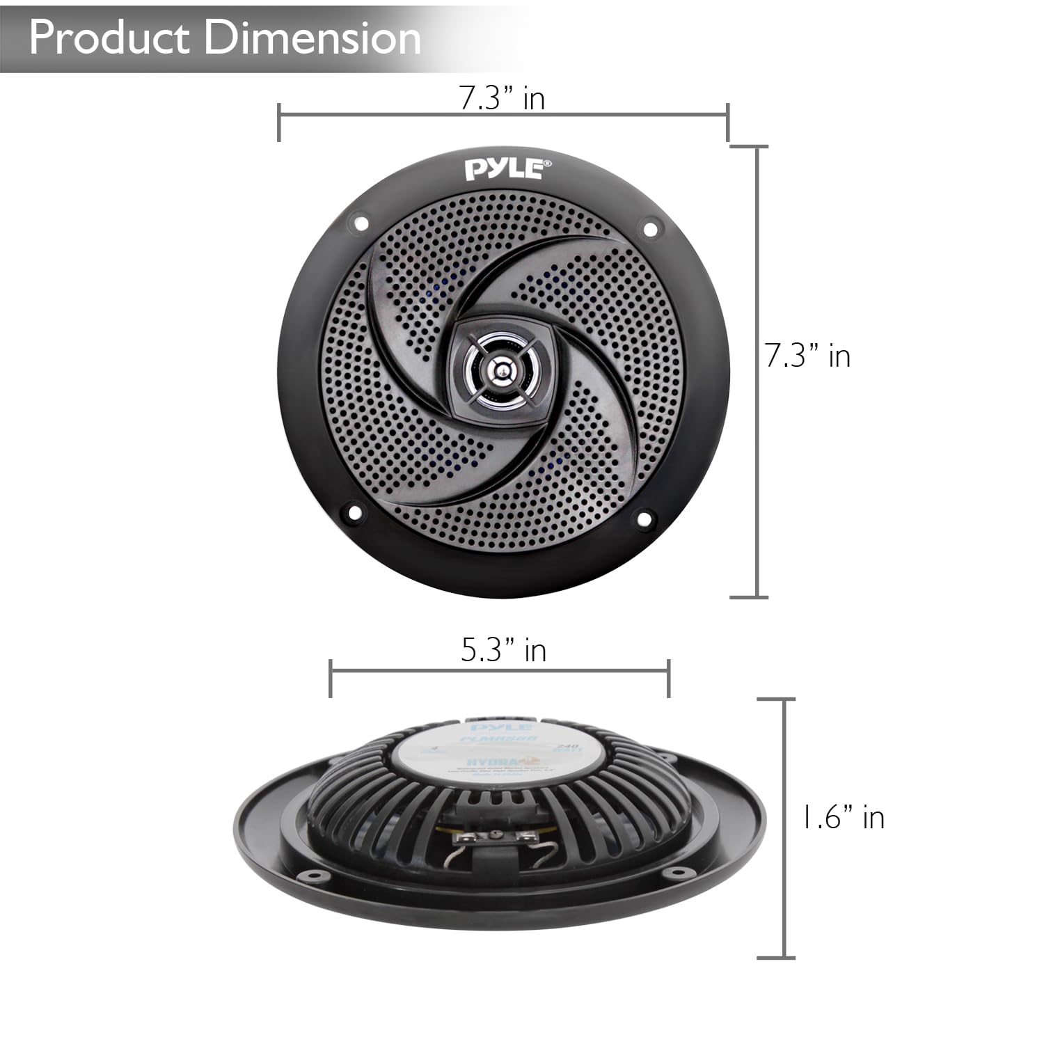 Foto 4 pulgar | Altavoces Marinos Pyle de Perfil Bajo 240 W 6.5 Pulgadas 2 Piezas - Venta Internacional