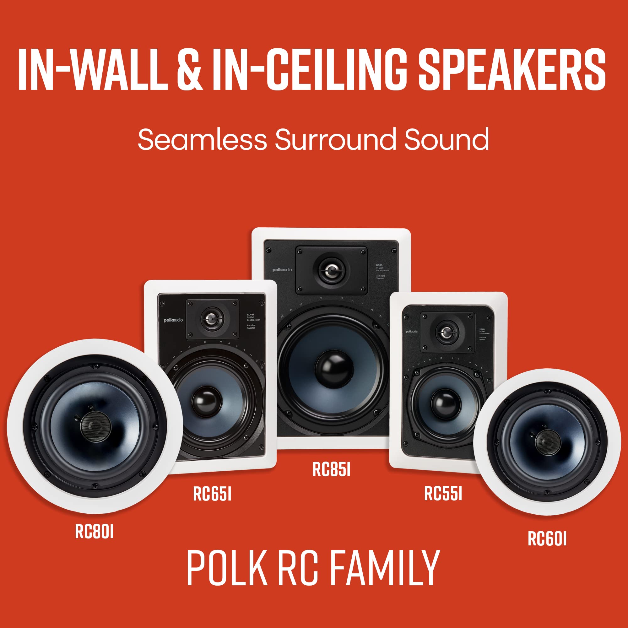 Foto 5 pulgar | Altavoz Polk Audio Rc60i De 2 Vías Premium Para Techo, 6.5 Pulgadas, Blanco - Venta Internacional.
