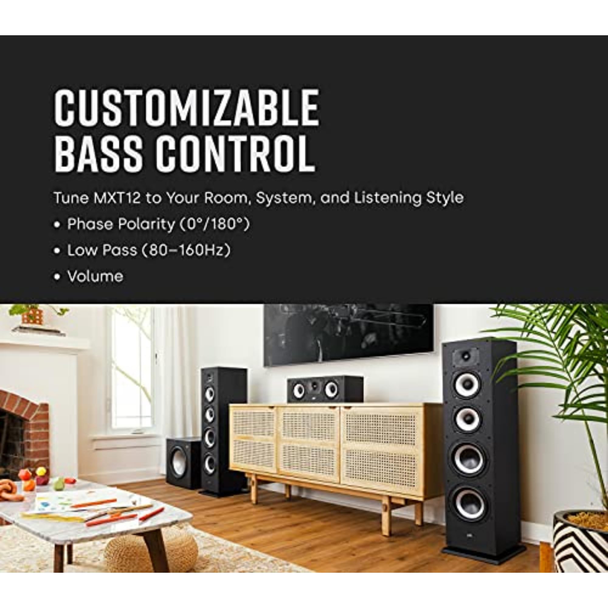 Foto 4 pulgar | Amplificador De Subwoofer Con Alimentación Polk Monitor Xt12 De 100 W Clase A/b - Venta Internacional.