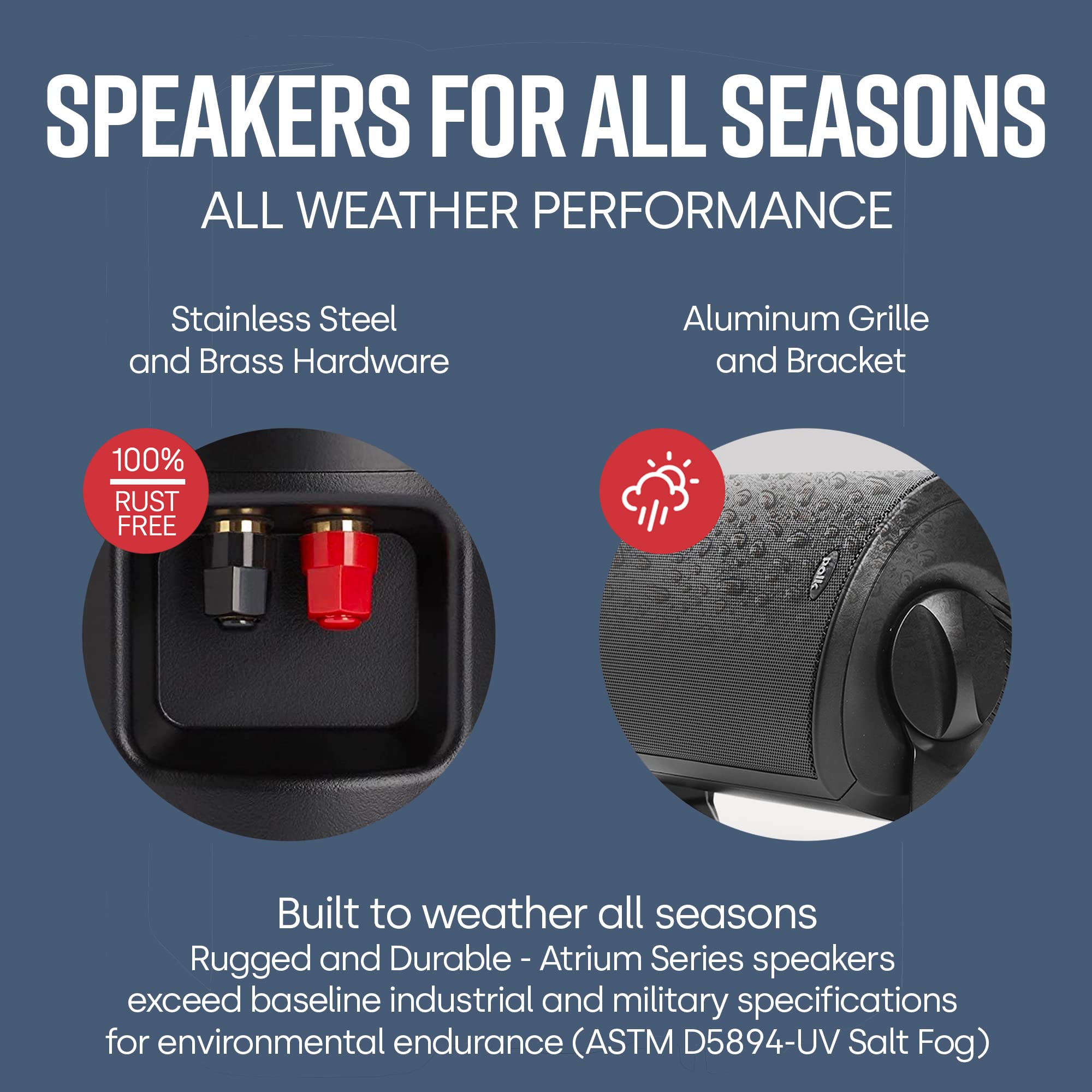 Foto 6 pulgar | Altavoces Exteriores Polk Audio Atrium 5 Potente Bass Black - Venta Internacional.