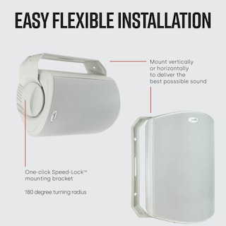 Foto 3 | Altavoces Exteriores Polk Audio Atrium 5 Potente Bass White - Venta Internacional.