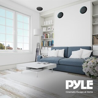 Foto 4 | Sistema De Altavoces Pyle Pdic61rdbk Para Pared Y Techo, 6.5 Pulgadas (par), Negro - Venta Internacional.