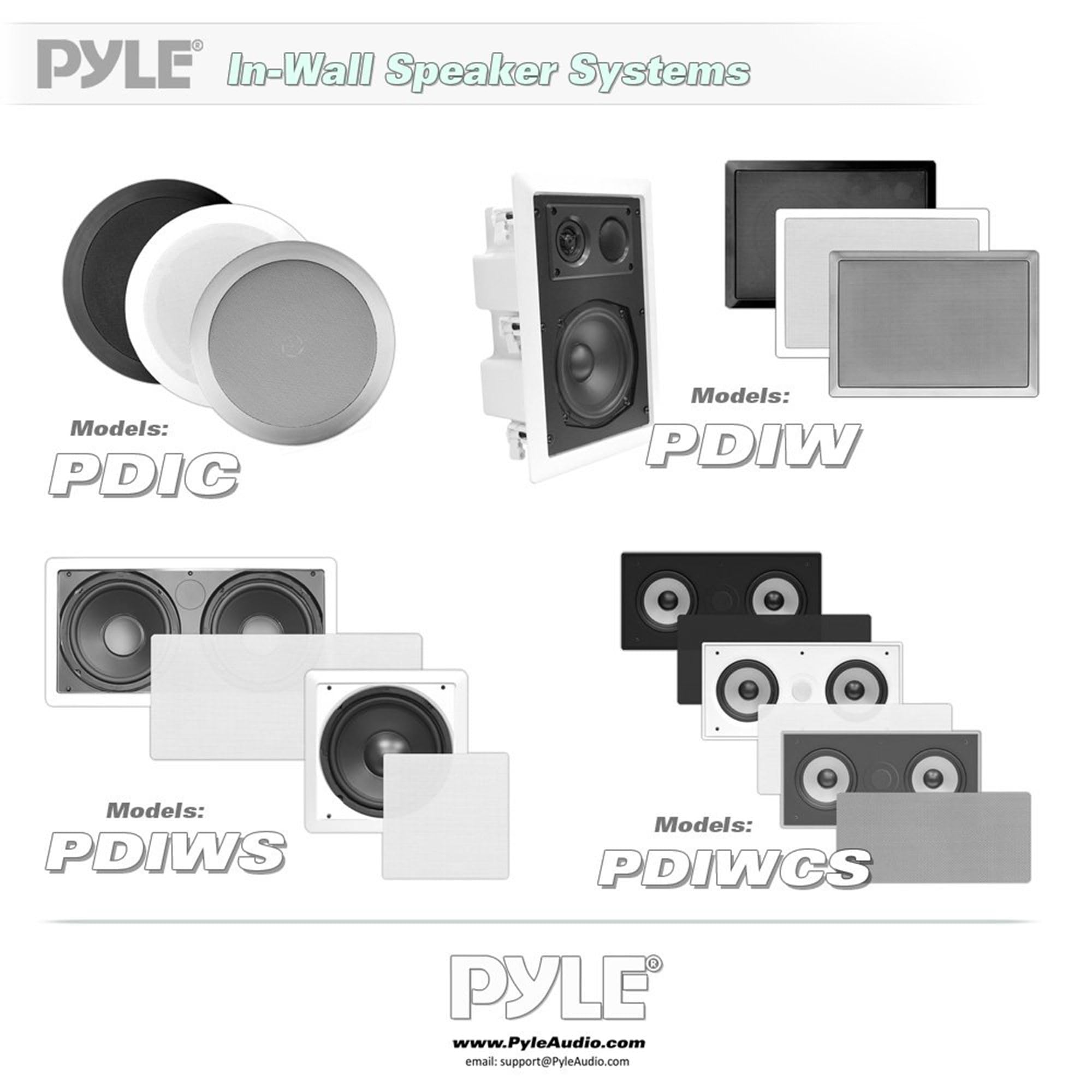 Foto 7 pulgar | Sistema De Altavoces Pyle Pdic61rdbk Para Pared Y Techo, 6.5 Pulgadas (par), Negro - Venta Internacional.