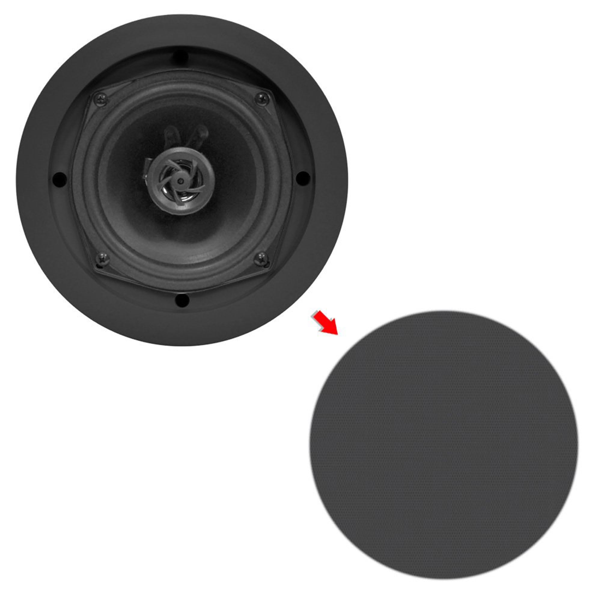 Foto 8 pulgar | Sistema De Altavoces Pyle Pdic61rdbk Para Pared Y Techo, 6.5 Pulgadas (par), Negro - Venta Internacional.