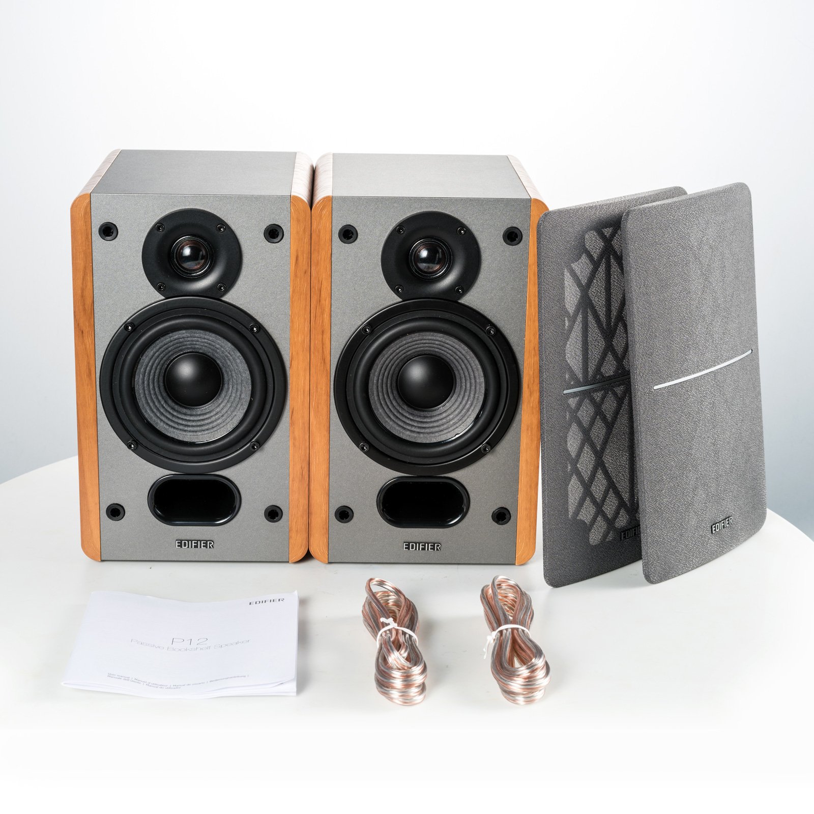 Foto 5 | Par De Altavoces Pasivos De Estantería Edifier P12, Color Madera - Venta Internacional.