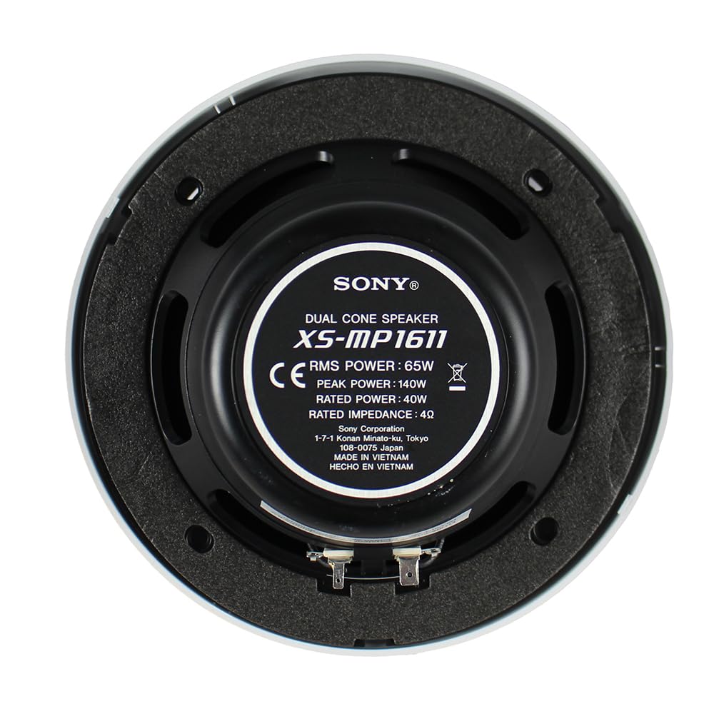 Foto 6 pulgar | Altavoces De Audio Marino Sony Con Certificación Marine Use De 6.5 Pulgadas, Blancos - Venta Internacional.