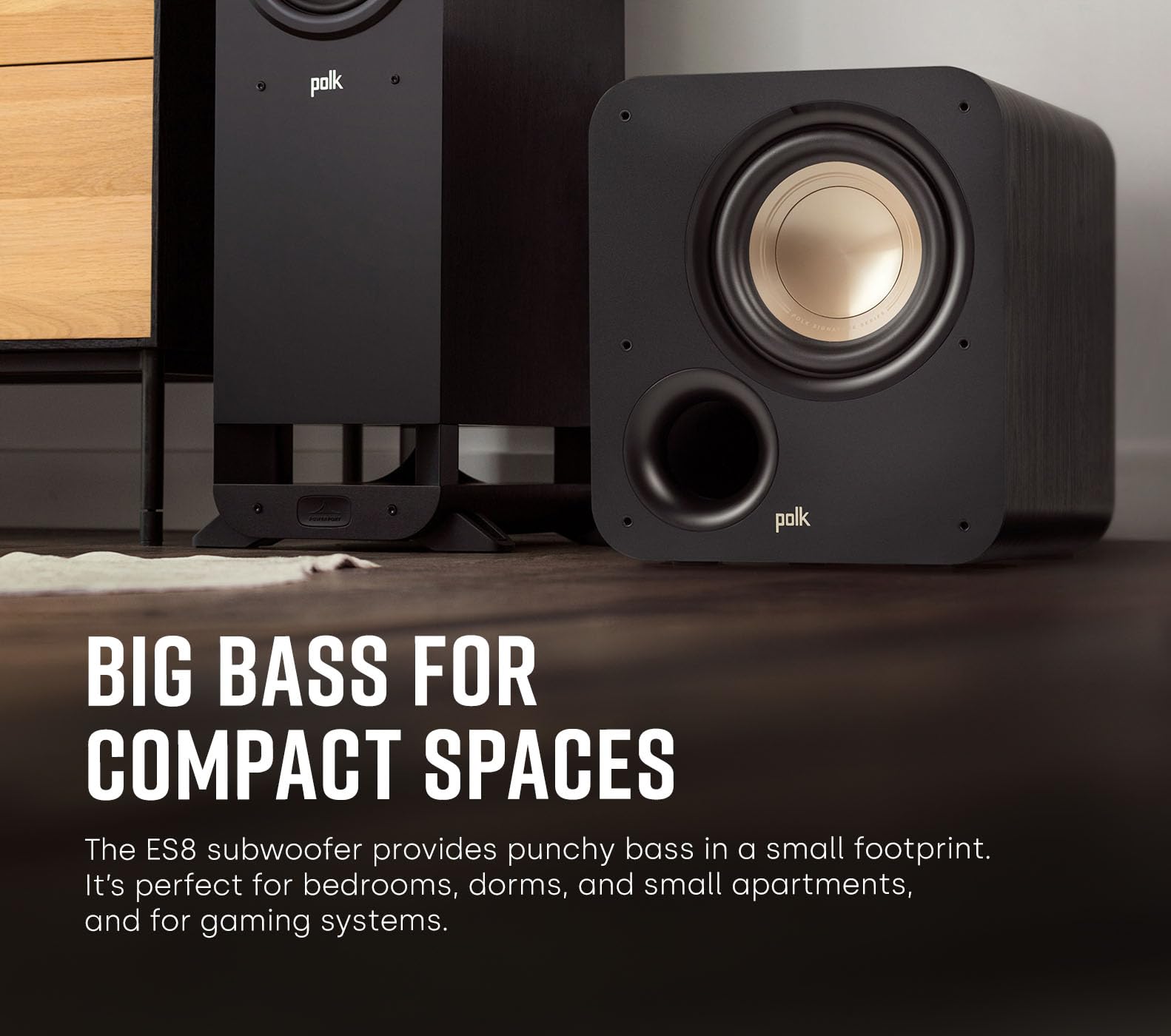 Foto 2 | Subwoofer Polk Audio Signature Elite Es8 100w Clase D Negro - Venta Internacional.