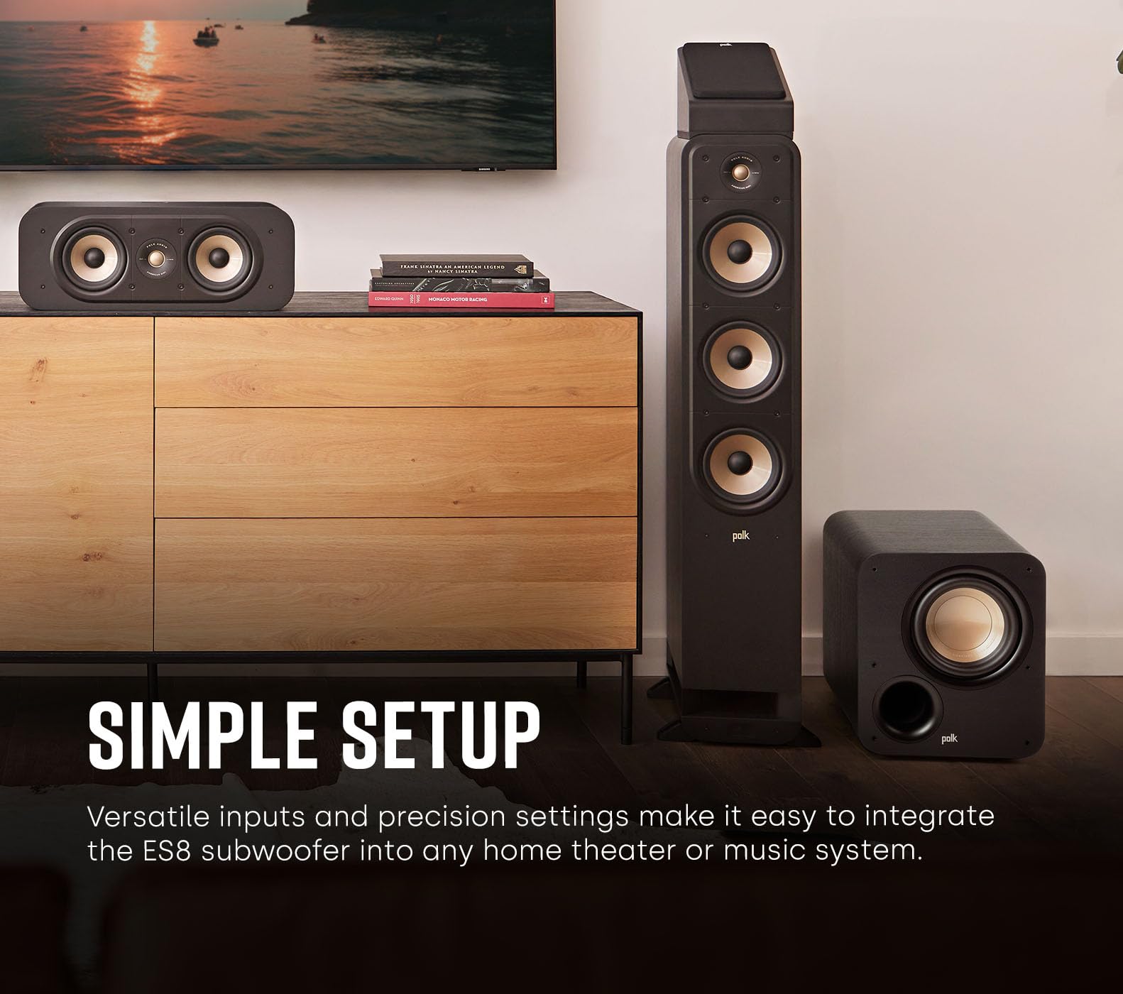 Foto 4 pulgar | Subwoofer Polk Audio Signature Elite Es8 100w Clase D Negro - Venta Internacional.