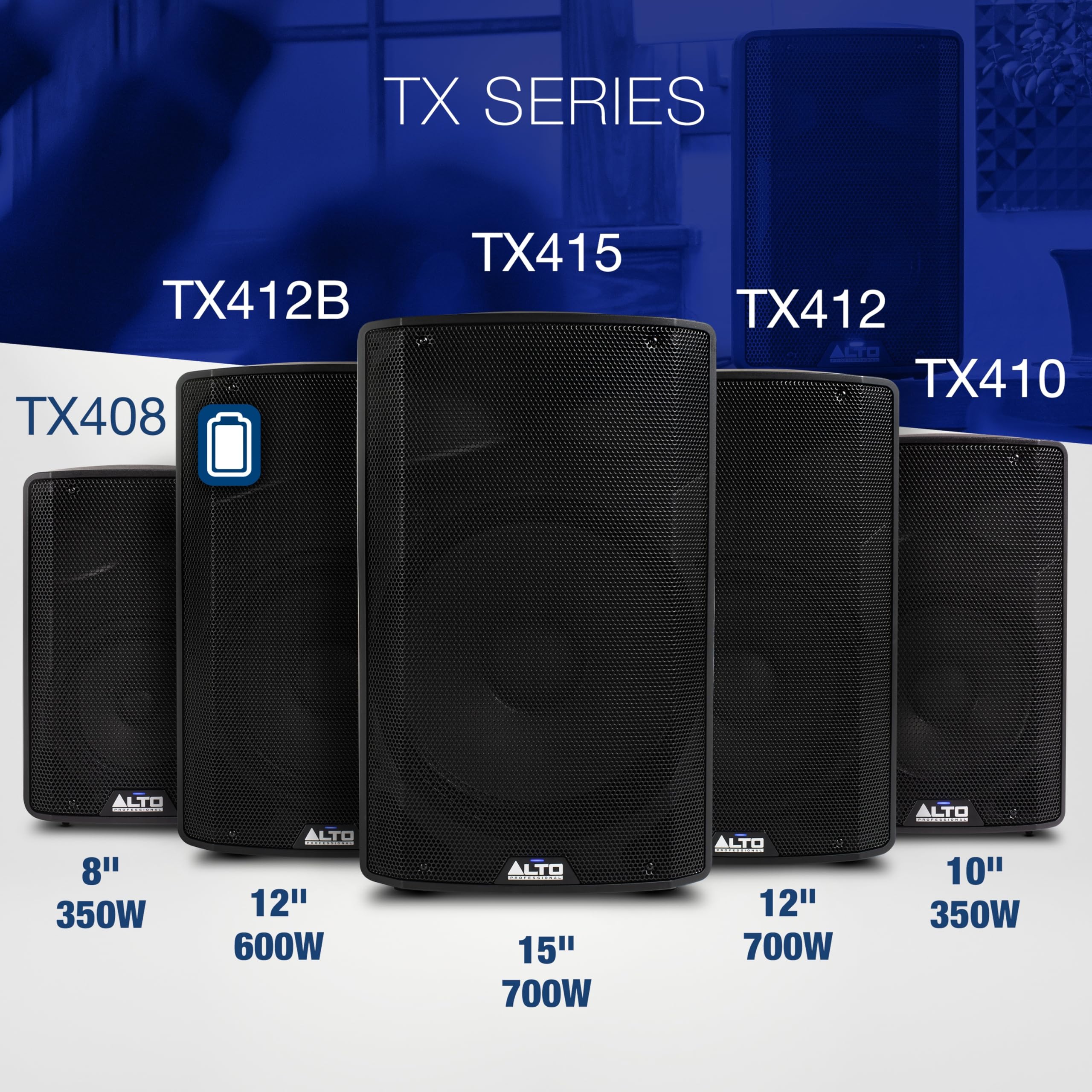 Foto 5 pulgar | Altavoz Pa Con Alimentación Alto Tx410 350w 10 Con Tws Bluetooth - Venta Internacional.