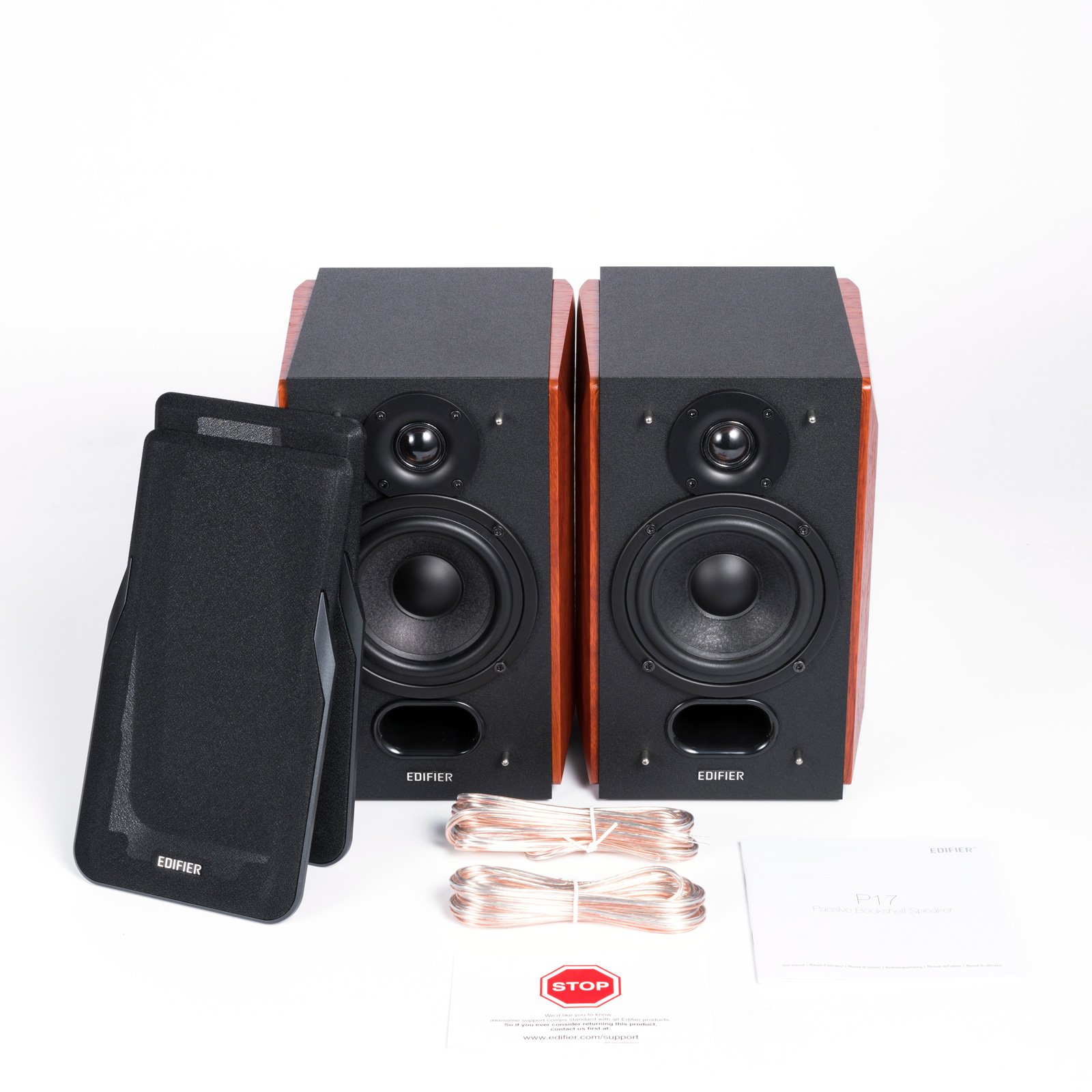 Foto 6 pulgar | Altavoces De Estantería Edifier P17 Pasivos De 2 Vías Con Par De Soporte De Pared - Venta Internacional.