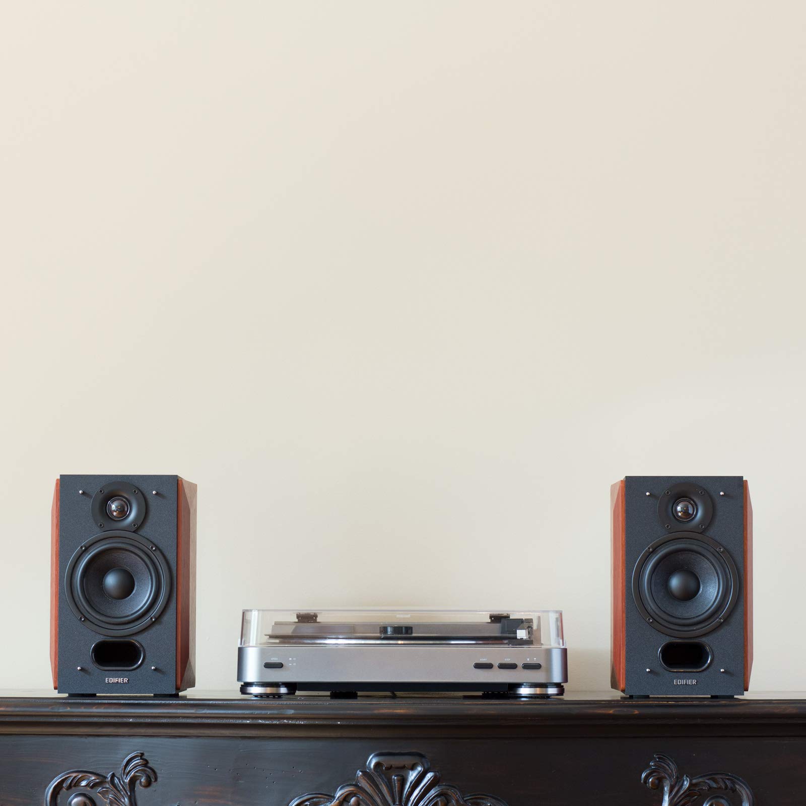 Foto 6 | Altavoces De Estantería Edifier P17 Pasivos De 2 Vías Con Par De Soporte De Pared - Venta Internacional.