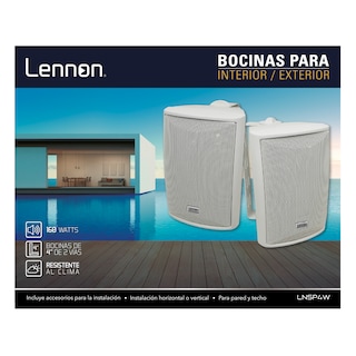 Foto 3 | Bocinas Ambientales Lennon Lnsp4w de 4"