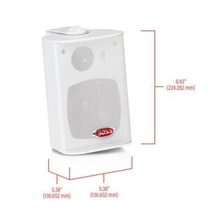 Foto 6 | Altavoz Boss Audio Mr4,3w 200w 3 Way Marine 4'' Blanco - Venta Internacional.
